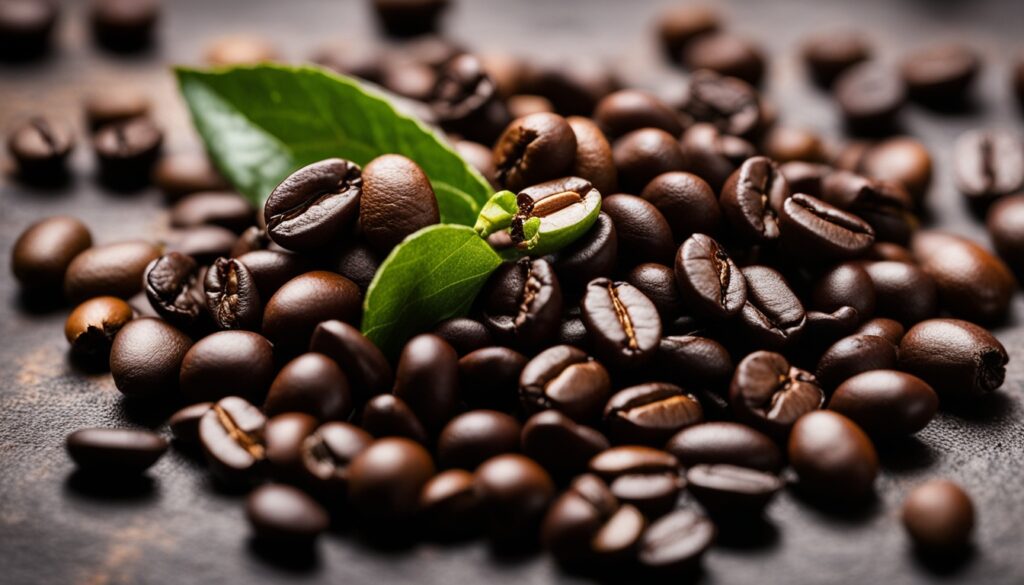 Types of coffee beans visualization