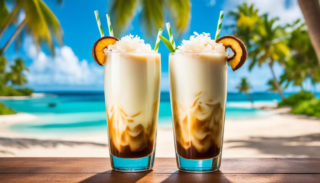 coconut iced latte