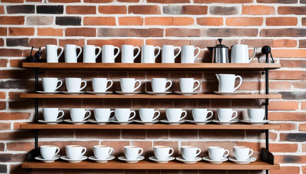 vertical coffee station ideas