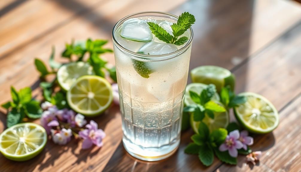 garnish with fresh mint