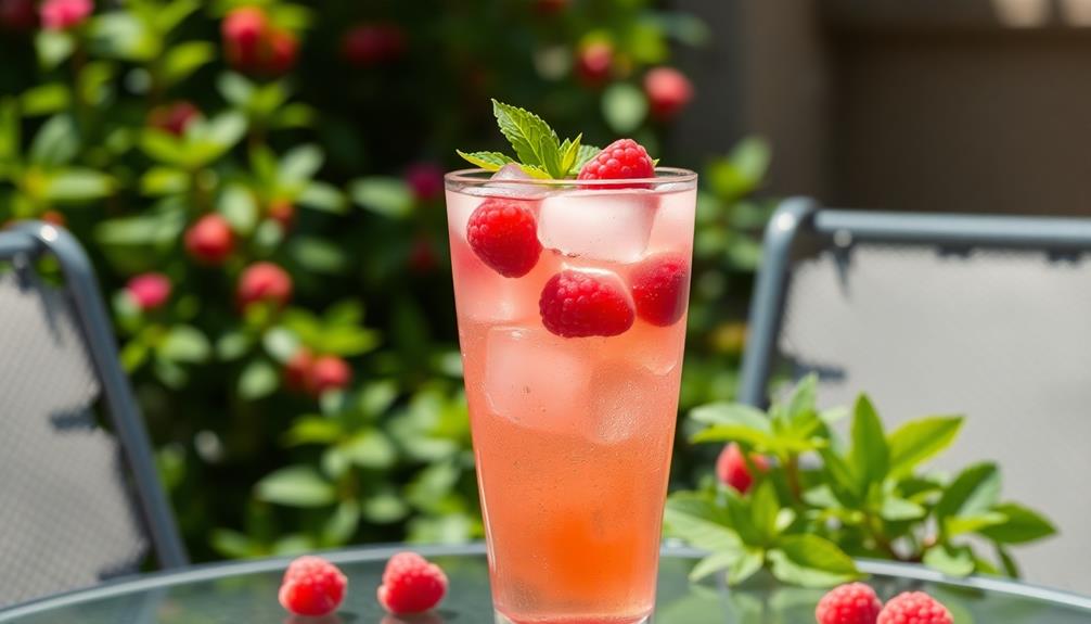 refreshing raspberry cocktail delight