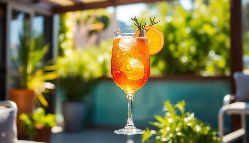 twisted negroni spritz cocktail