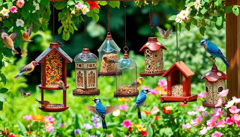 attract birds with feeders