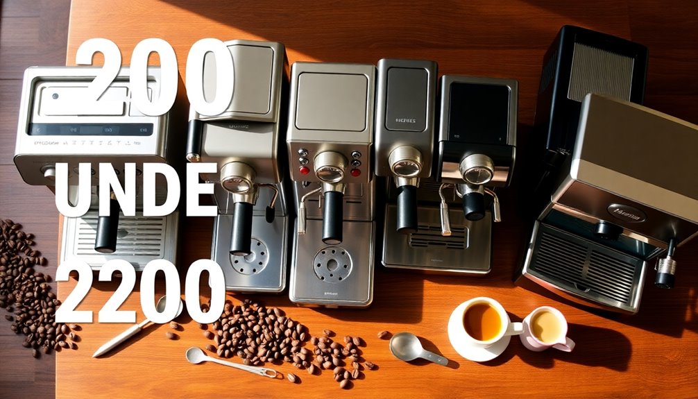 budget espresso machine selection