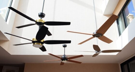 stylish and efficient ceiling fans