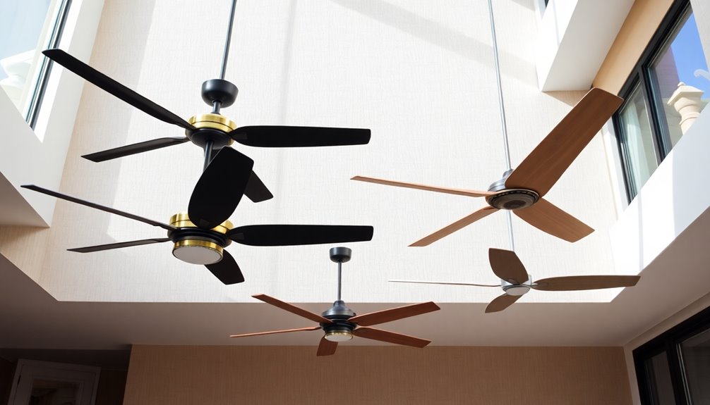 stylish and efficient ceiling fans