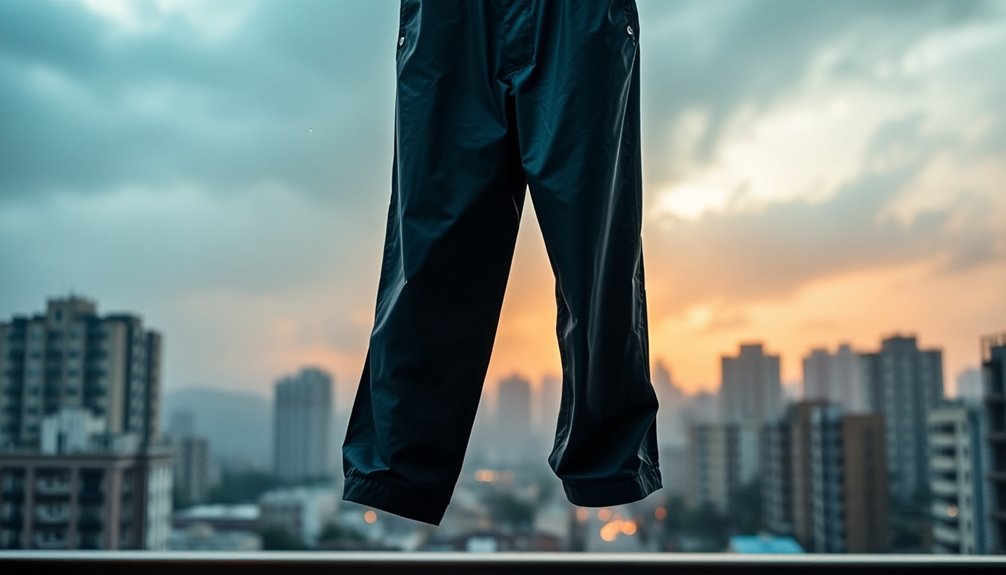 stylish waterproof rain pants