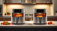 top double door air fryers