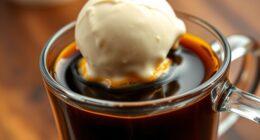 coffee dessert with ice cream