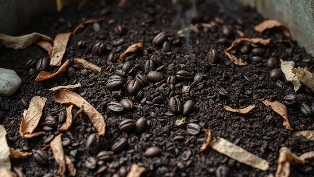 compost coffee grounds efficiently