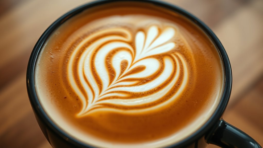 elegant coffee foam designs