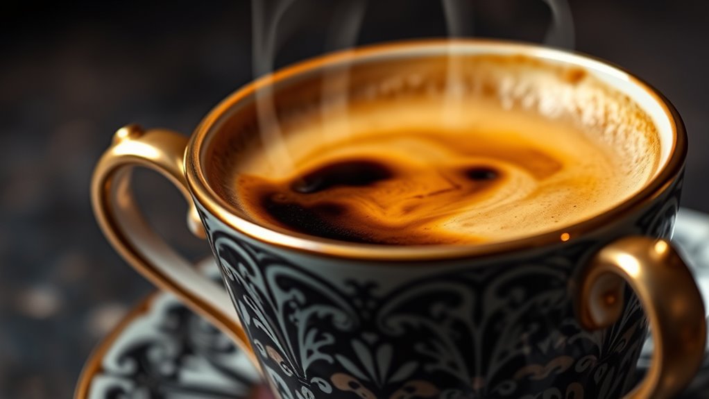 elegant vintage coffee mocktail