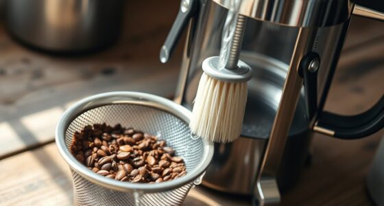 french press cleaning tips
