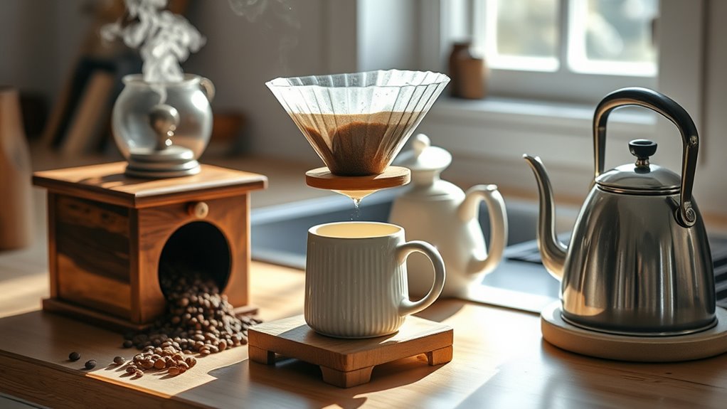 mindful morning coffee ritual