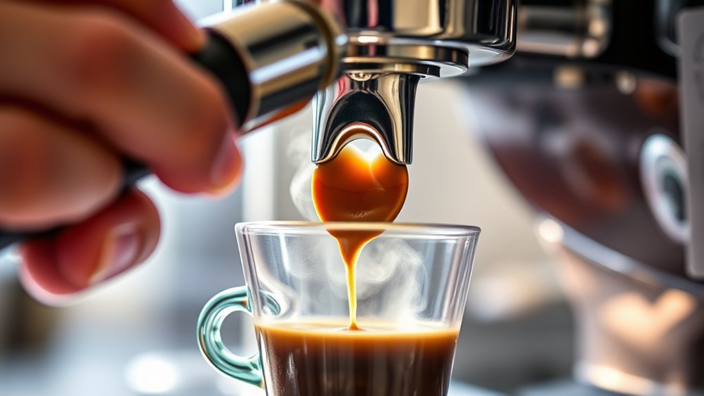 perfect espresso shot preparation