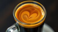 rich thick coffee foam