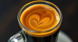 rich thick coffee foam
