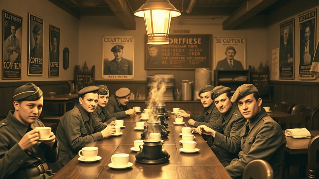 wartime coffee boosts morale
