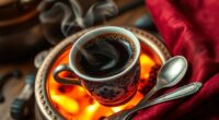 brewing authentic turkish coffee
