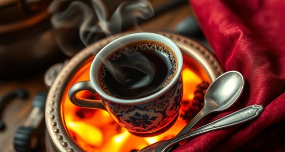 brewing authentic turkish coffee