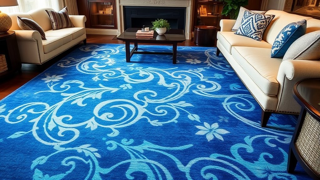choosing the perfect blue rug