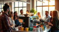 coffee break boosts morale