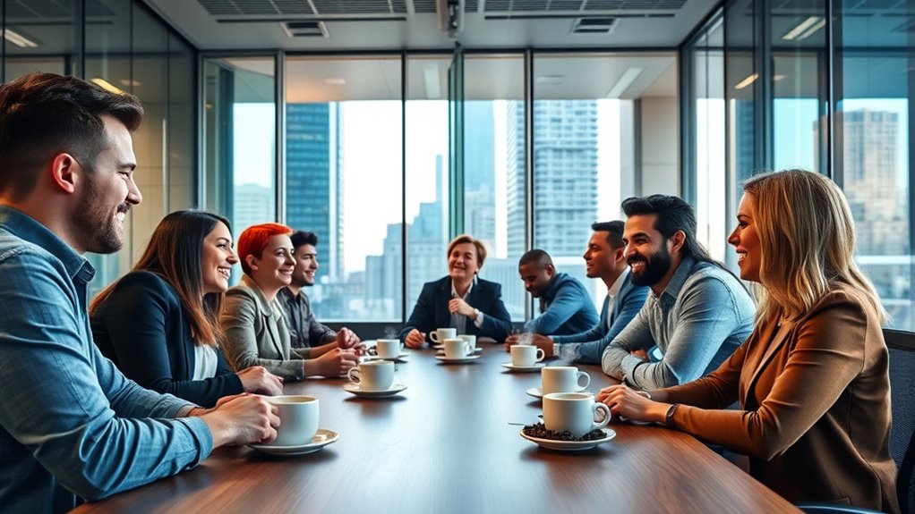 coffee break workplace change