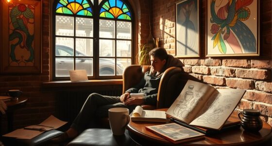 coffee fueling artistic inspiration