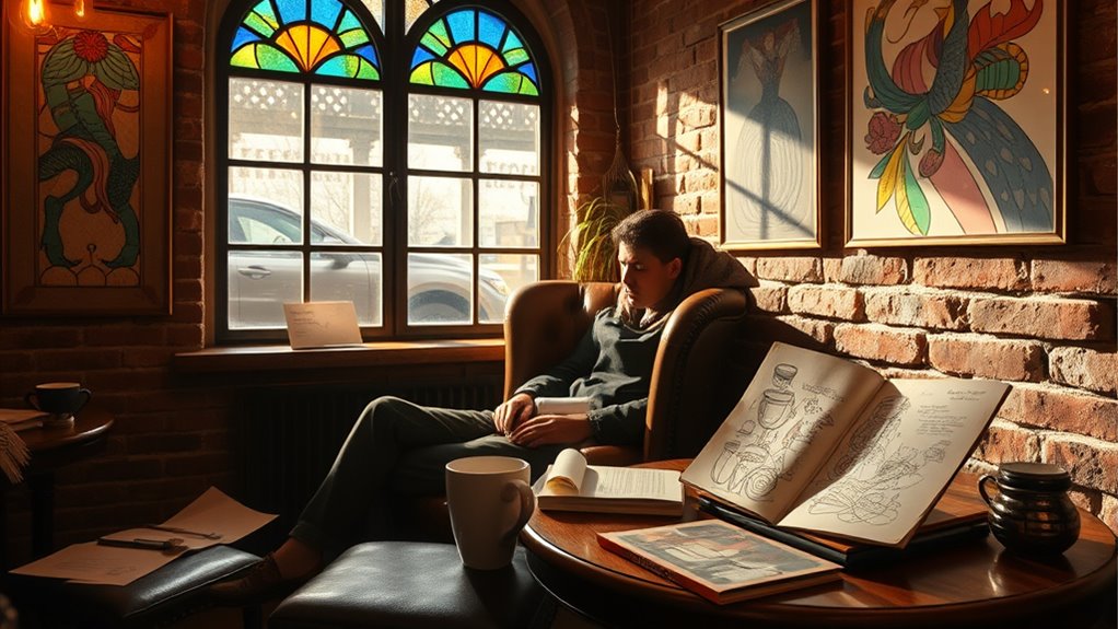coffee fueling artistic inspiration