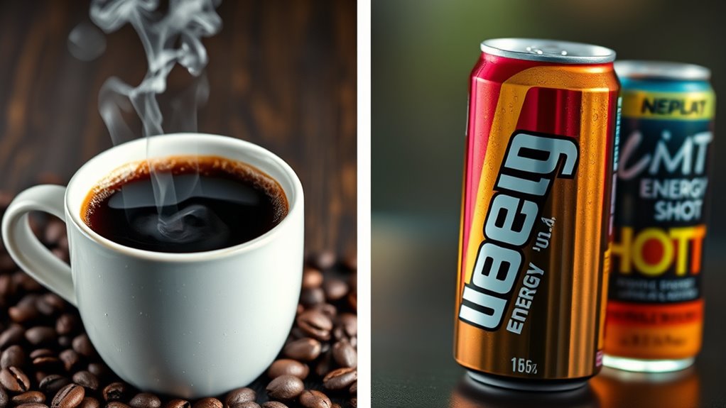 coffee versus energy drinks