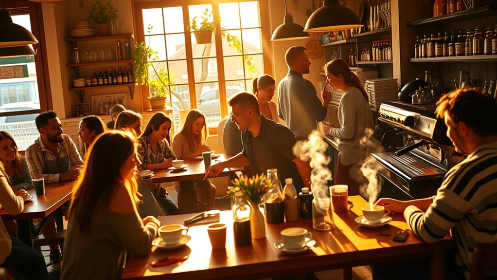 community bonding through coffee