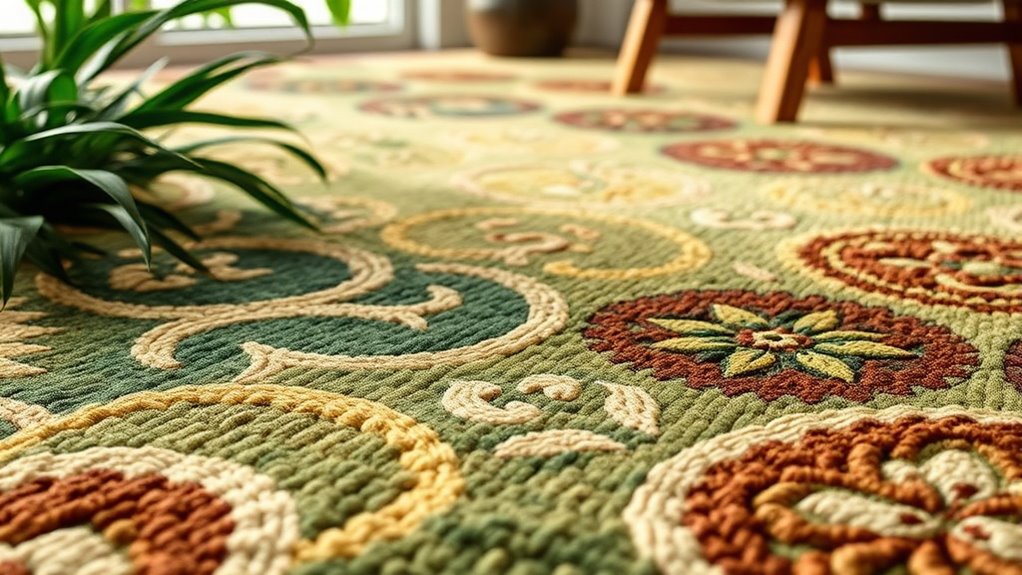 eco friendly bamboo silk rugs