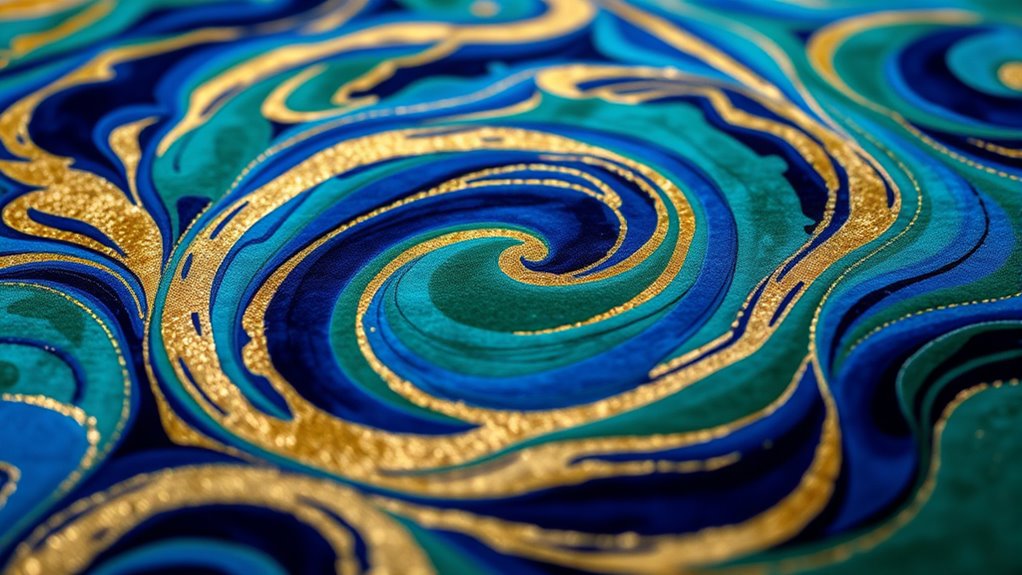 elegant abstract silk rugs