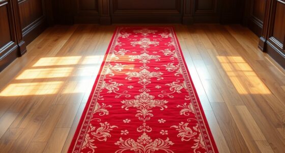 elegant red silk carpet collection