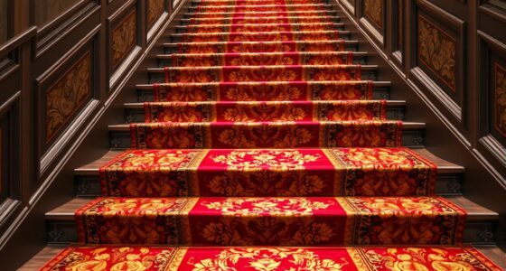 elegant silk stair runners