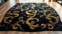 elegant yilong gold silk rugs