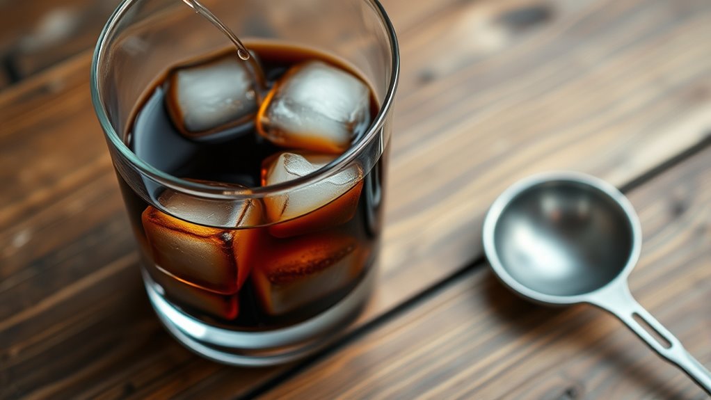 fresh vibrant hot brewed ice