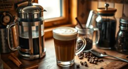 homemade latte without machine