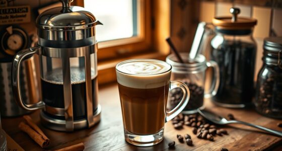 homemade latte without machine