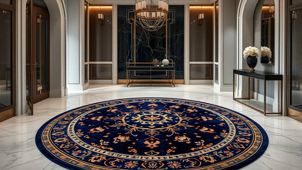 luxury yilong foyer rugs