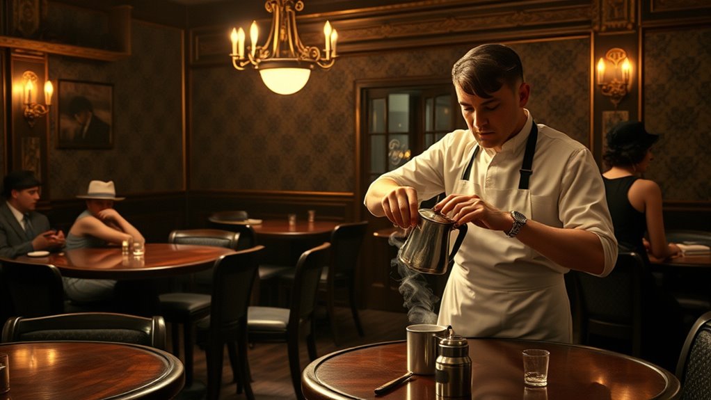 vintage coffeehouses thrived secretly