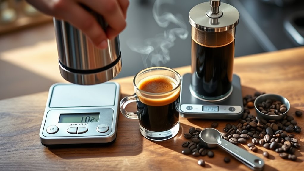 adjust coffee dose for flavor