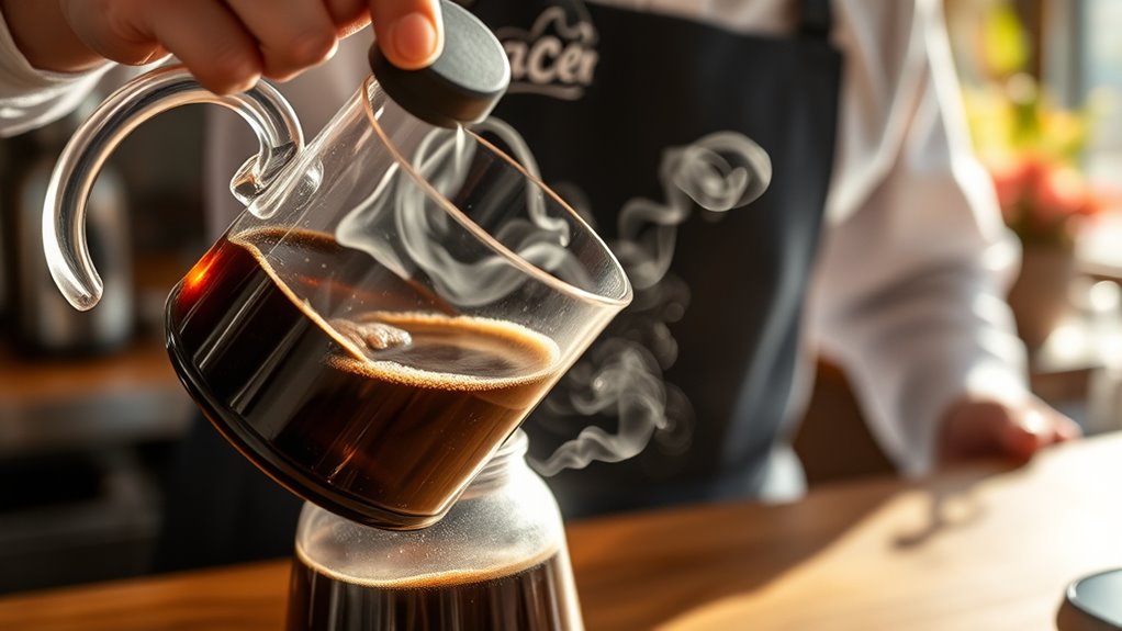 adjust for coffee freshness