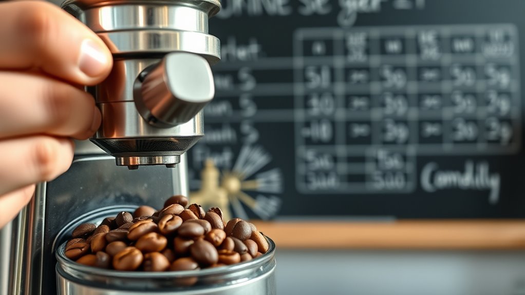 adjust grind based on taste