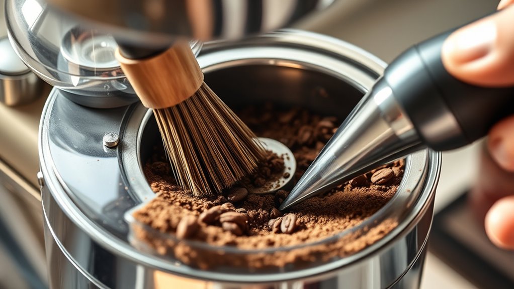 gentle cleaning with tools