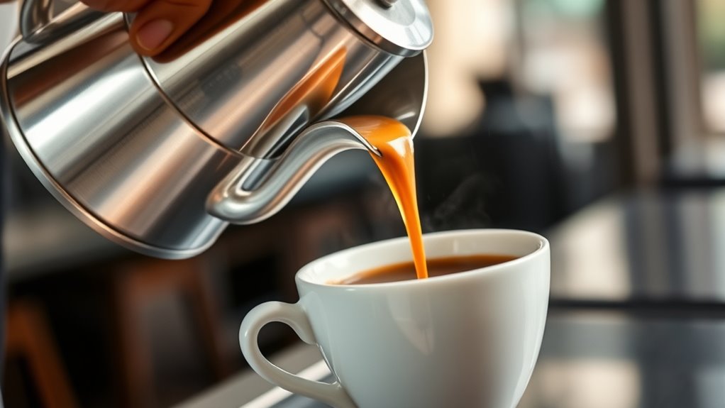 maintain steady consistent pour
