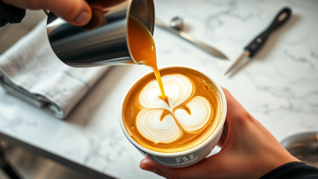 practice drills improve latte art
