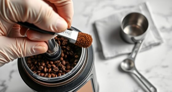 proper coffee grinder cleaning