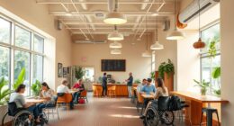 accessible welcoming caf atmosphere
