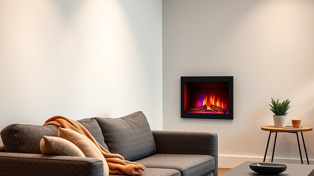 apartment safe electric fireplace considerations